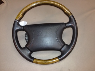 XJR/XJ sports steering wheel wood/black leather